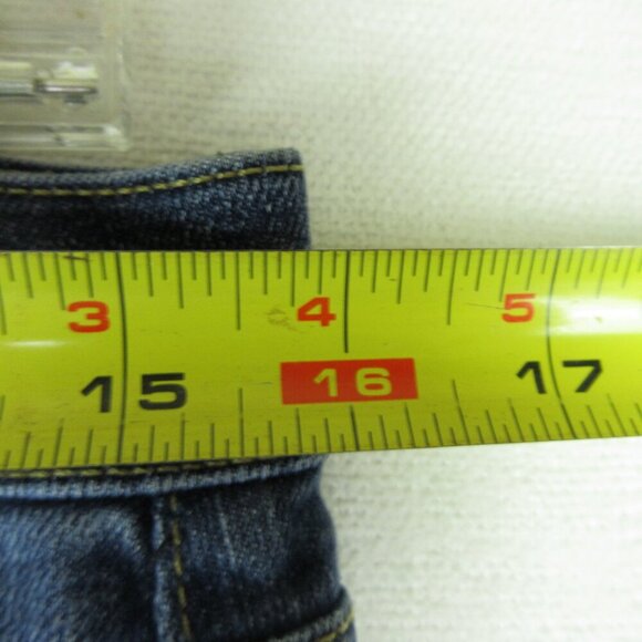 7 for all mankind Straight Leg Jeans Size 28 Medium Wash Low Rise - Picture 10 of 15